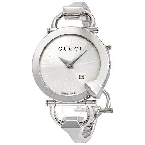 all silver gucci watch|Gucci silver watch ladies.